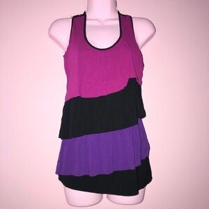 y2k tiered ruffle tank top